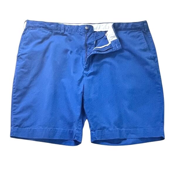 Polo Ralph Lauren Mens Chino Cargo Classic Shorts Blue Size 50B Big 100% Cotton - Picture 2 of 8